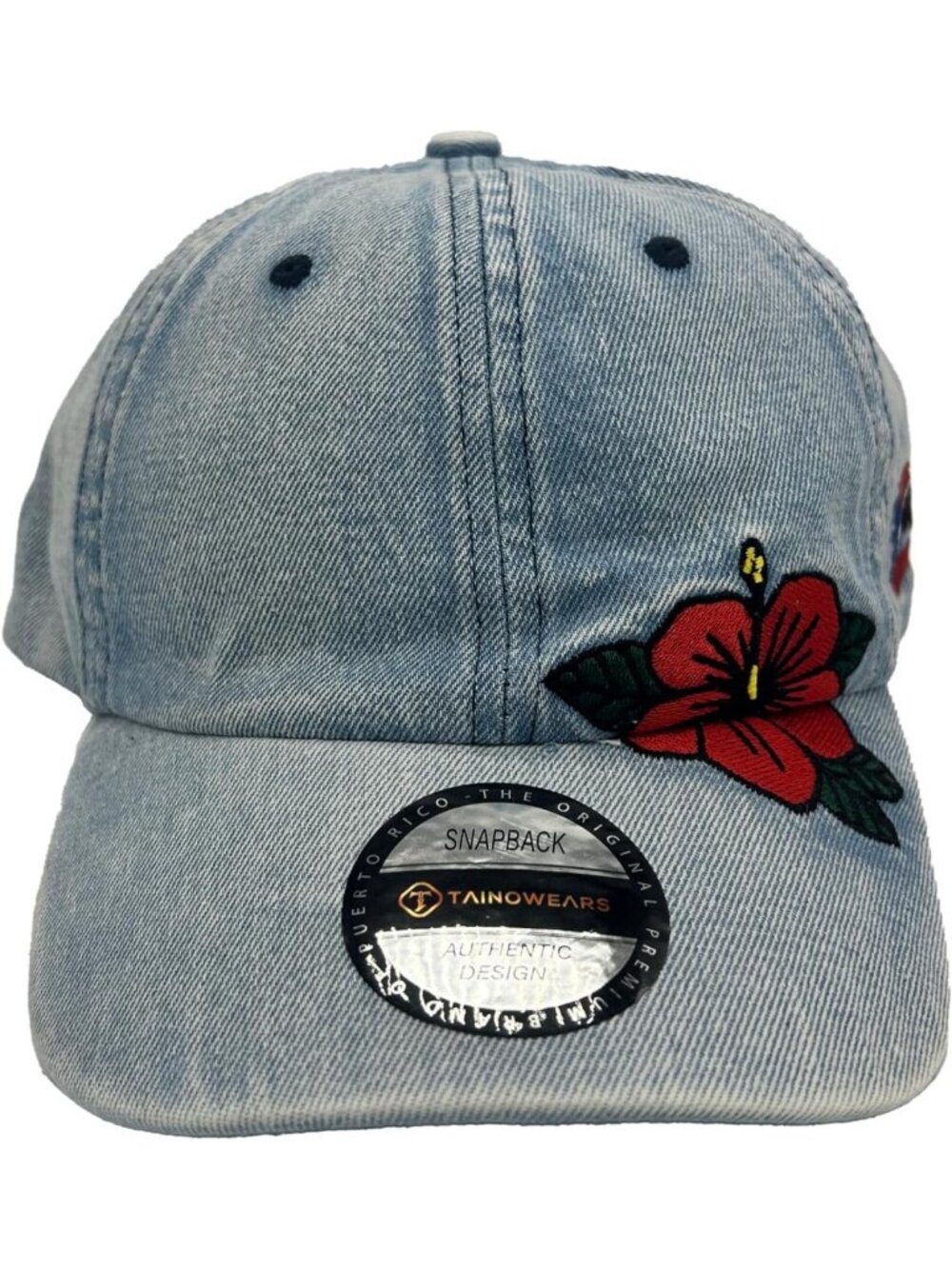 Embroidered Floral Snapback Hat - Adjustable Unisex Cap for Festivals & Summer